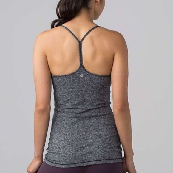 LULULEMON Power Pose Tank Heathered Black 6 - Picture 4 of 8